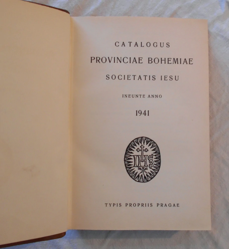 Catalogus provinciae Bohemiae Societatis Iesu ineunte anno 1941-50 - v latině