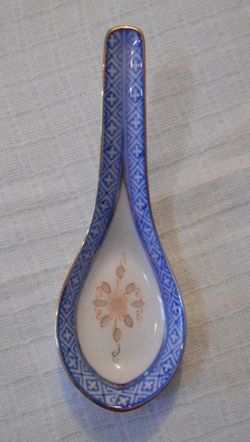 Rýžový porcelán zdobené lžíce sada 5 kusů