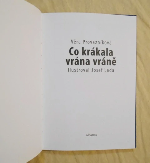 Věra Provazníková, Josef Lada - Co krákala vrána vráně - Albatros 2007