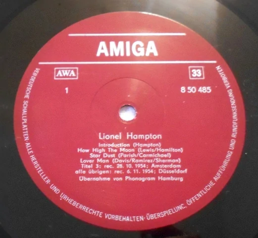 LP vinyl - Lionel Hampton - DDR 1976