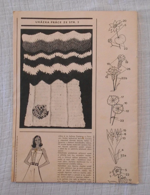Střihová příloha časopisu Praktická žena 7/1974