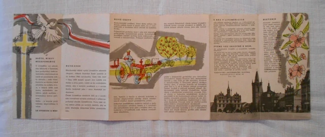 Regionální propagační leták Litoměřice Pohostinné město v Českém Středohoří - 1951