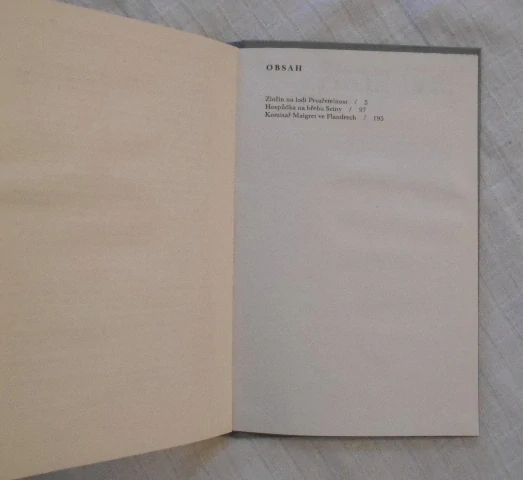 Georges Simenon - Třikrát zločin na vodě - Odeon 1980