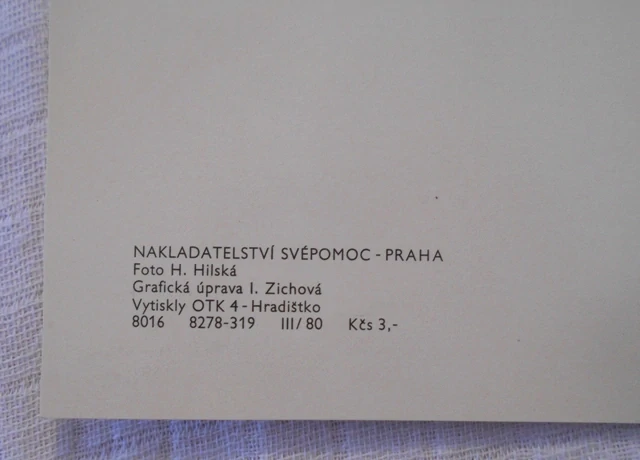 Blahopřání k sňatku Zátiší s kosatci - 1980