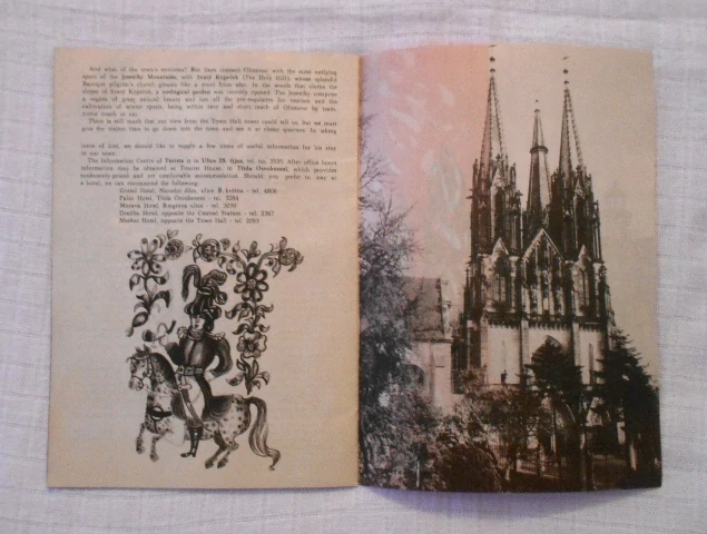 Turistická brožura Olomouc - 1964 - v angličtině