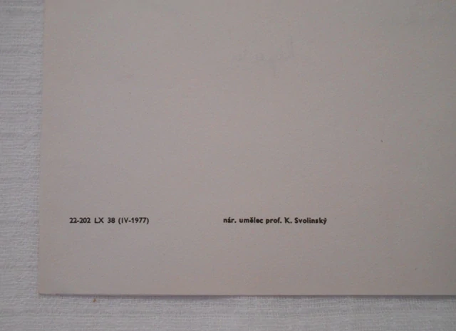 Telegram - K. Svolinský ilustrovaný doručovací formulář použitý - 1977