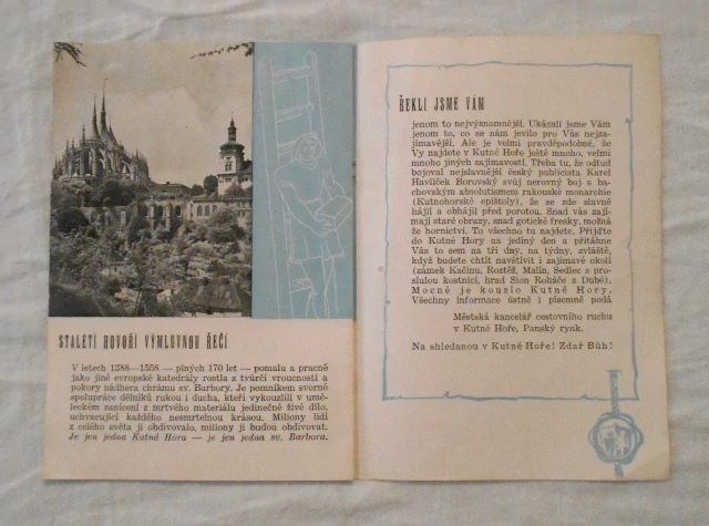 Brožura Kutná Hora Klenotnice králů - 1949