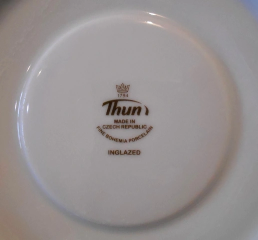 Thun talířek Fresh Coffee 15,5 cm - bílý inglazed