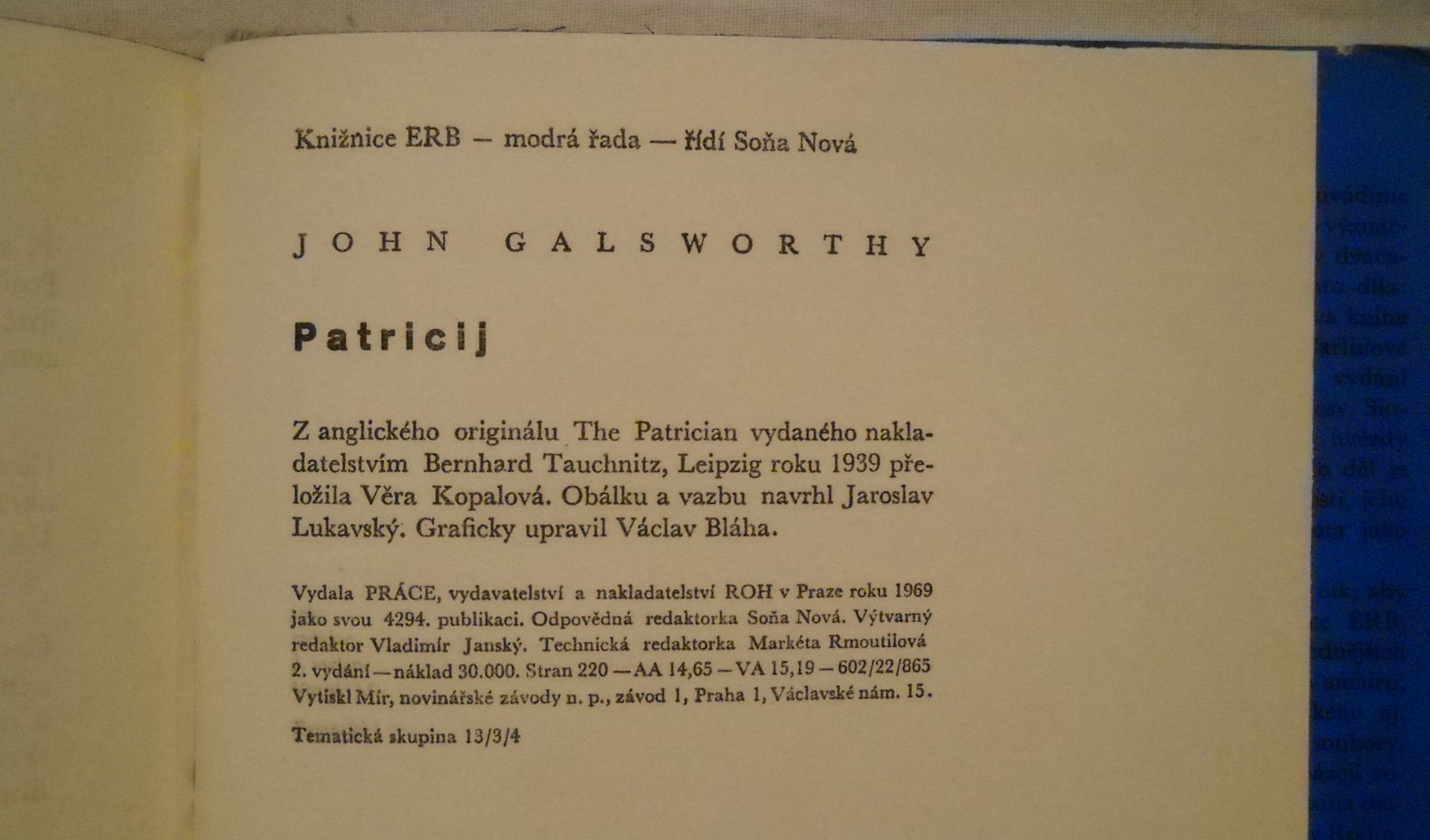 John Galsworthy - Patricij - 1969