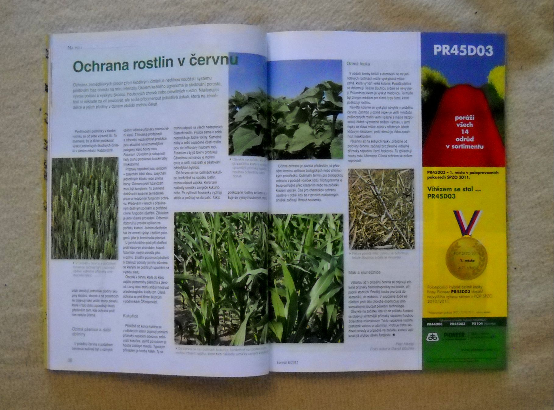 Časopis Farmář číslo 6 ročník 2012