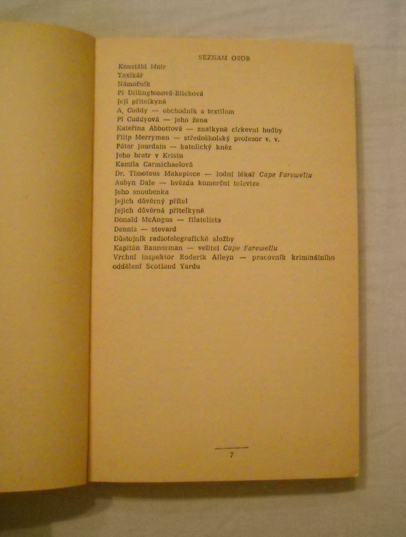 Ngaio Marshová - Zpěv v ráhnoví - Odeon 1972
