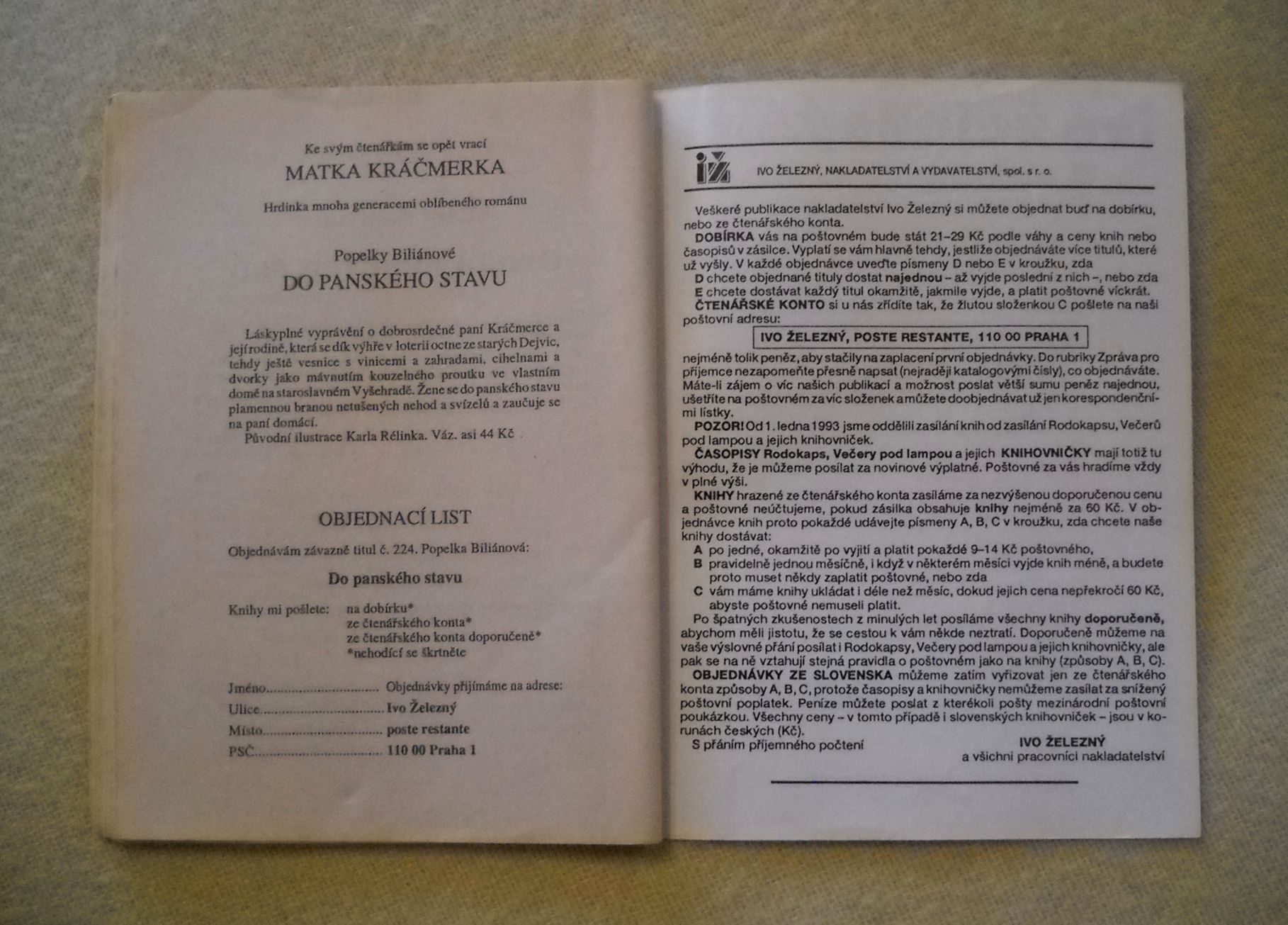 Yvonne Boltenová - Dotyk naděje - IŽ 1993
