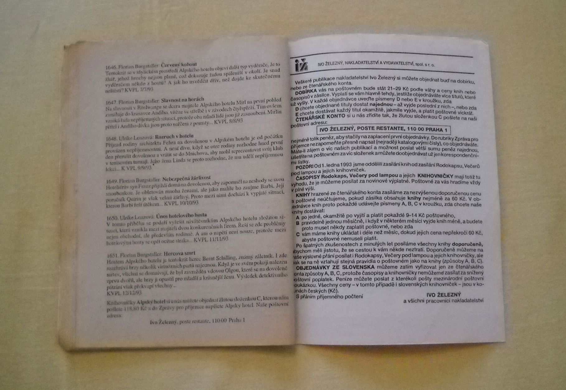 Patricia Vandenbergová - Chci zůstat u Tebe, maminko - IŽ 1993