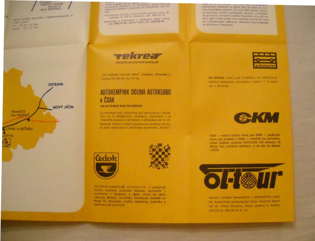 Informace o provozu památkových objektů - Památkový ústav v Olomouci 1991