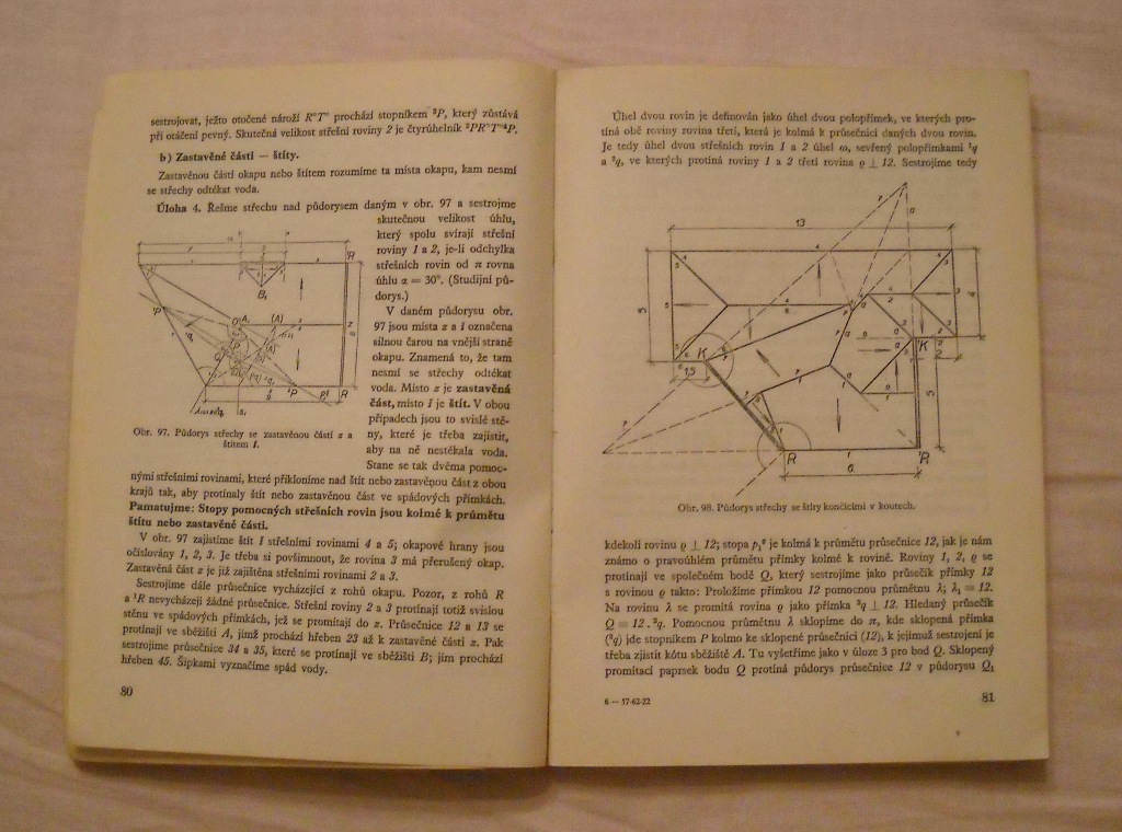 Technické kreslení pro II. ročník průmyslových škol stavebních - 1955