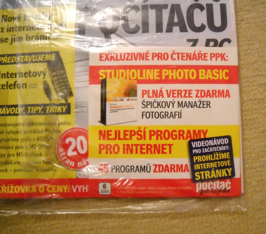 Časopis Počítač pro každého číslo 6 rok 2006 NEVYBALENÝ s CD