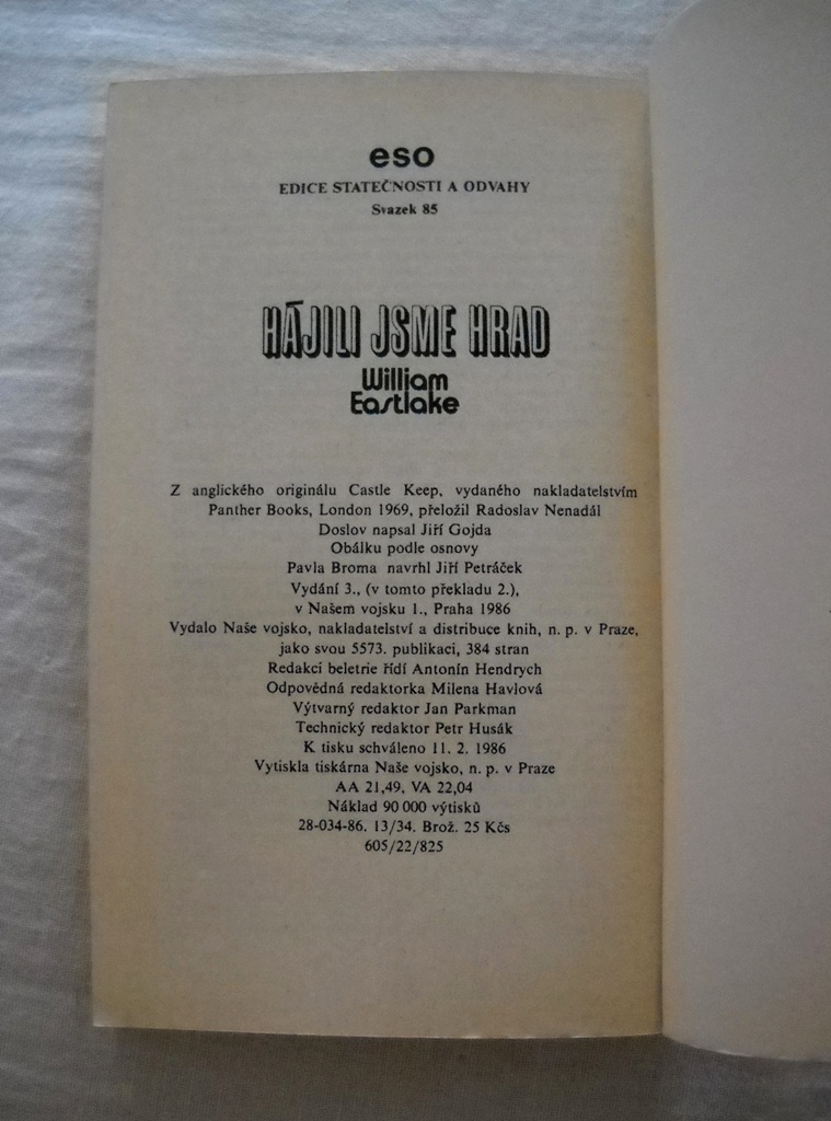 William Eastlake - Hájili jsme hrad - 1986