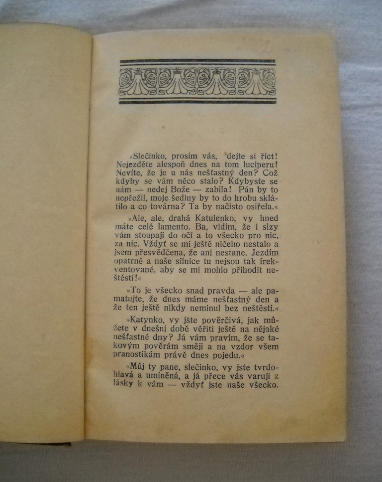Vlasta Javořická - Na nůž díl I. - 1930