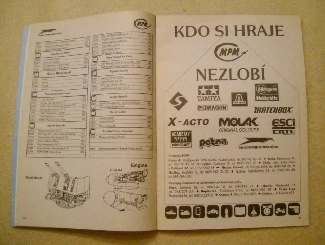 MPM - Katalog 1992 - značkový katalog plastikových modelů