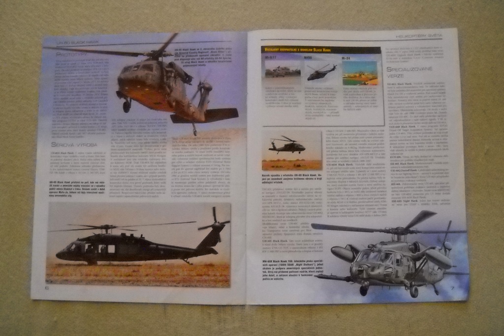 Časopis Helikoptéry světa č. 2 UH-60 Black Hawk - bez modelu