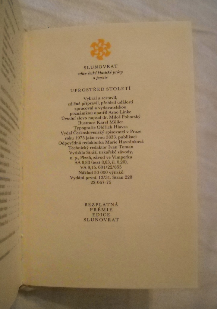Antologie Uprostřed století - Slunovrat 1975