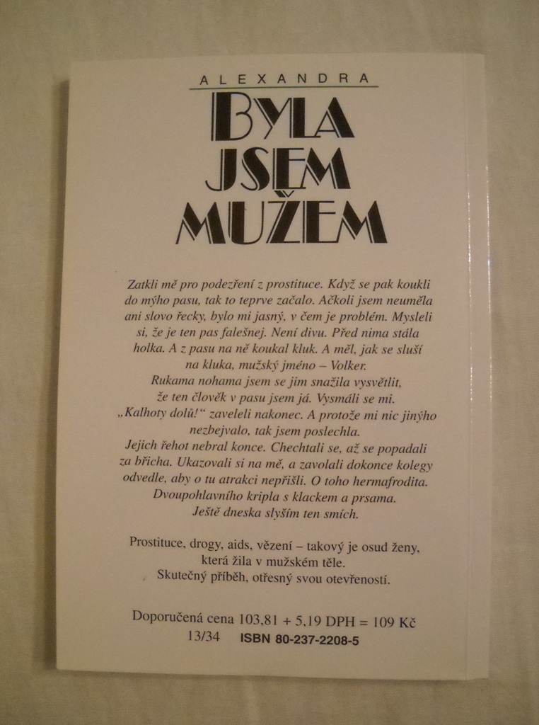 Alexandra - Byla jsem mužem Příběh transsexuálky - 1996