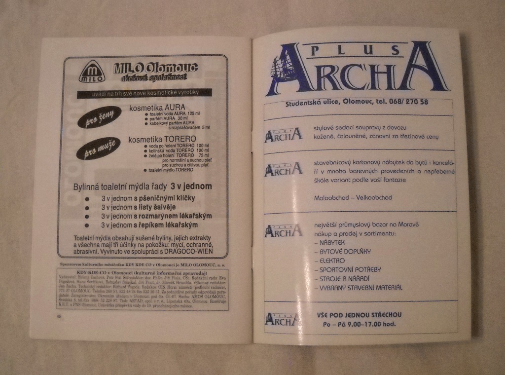 Časopis Kdy-kde-co v Olomouci - červen 1994