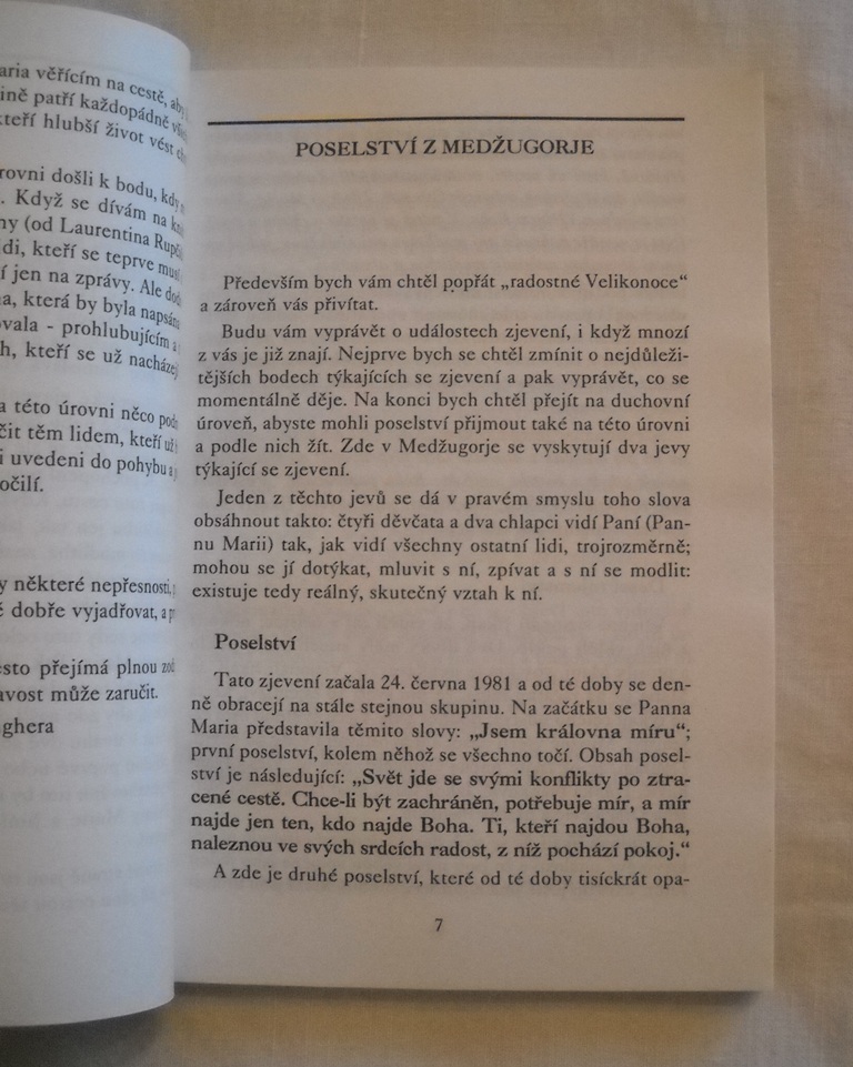 Otevřte svá srdce Marii, královně míru - Olomouc 1995