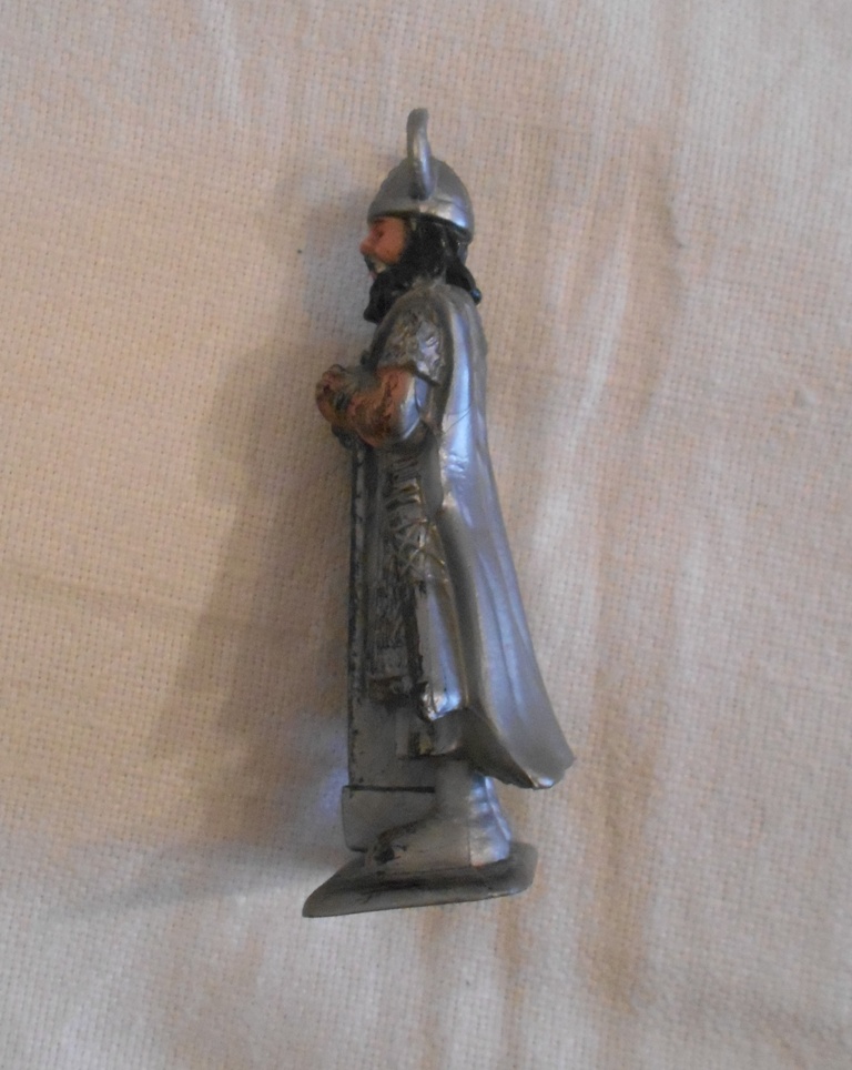 Dětská figurka - stojící viking šedý - 7,5 cm