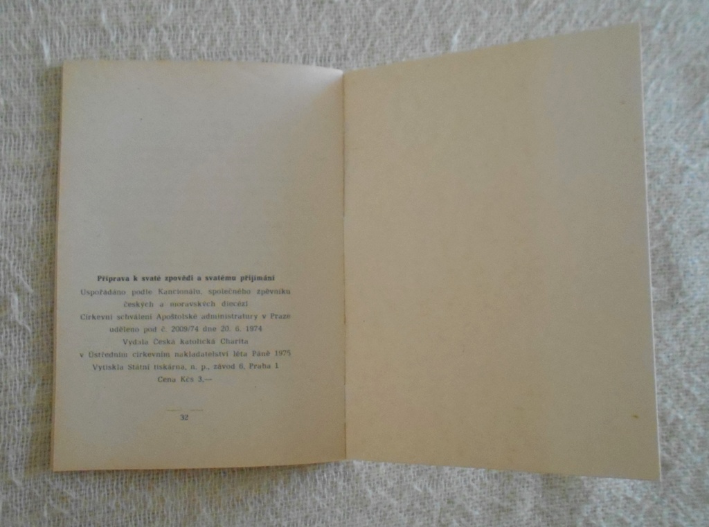 Příprava k svaté zpovědi a svatému přijímání - 1974