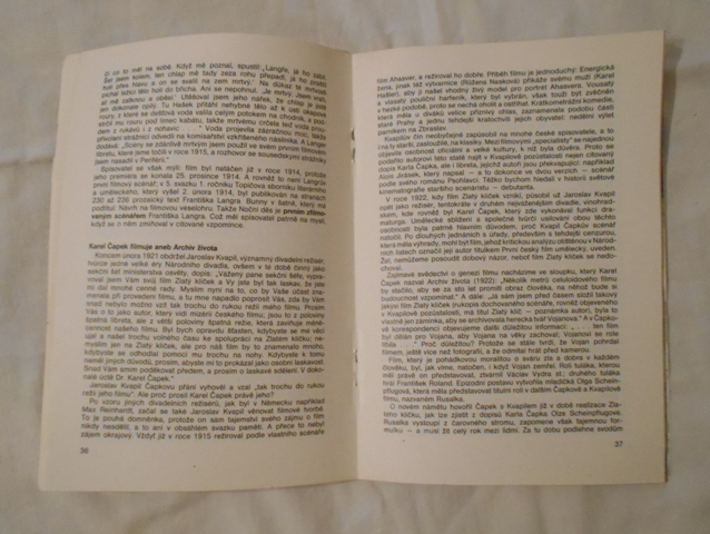 Taussig, Petrů, Skalička - Film a literatura I. Systém MaK - 1986