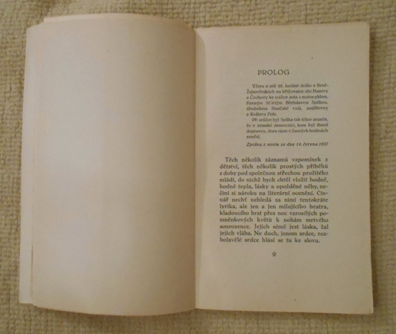 Zdeněk Spilka - Tři paví pera - Brno 1937