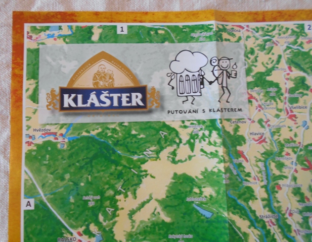 Propagační mapa Klášter - Pivovary Lobkowicz - Mladoboleslavsko