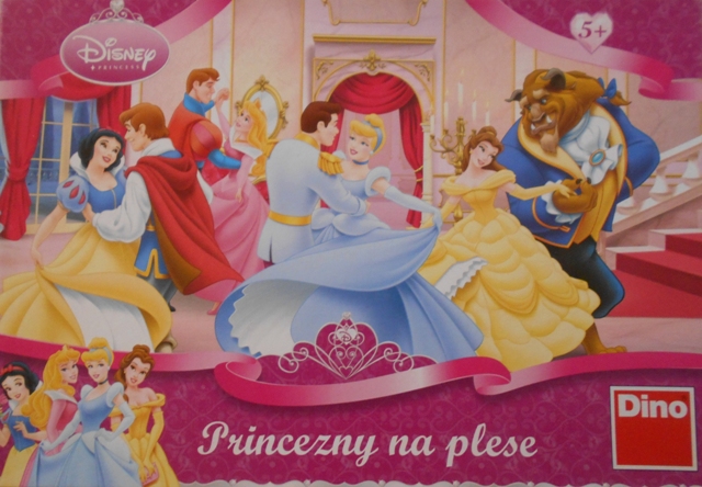 Hrací srdce 26 kusů ke hře Princezny na plese - Disney