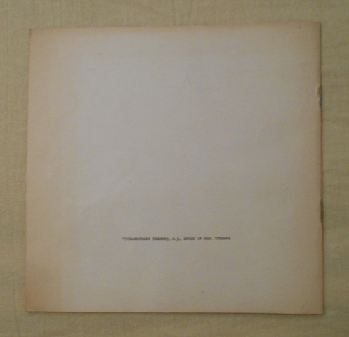 Josef Liesler program výstavy - Moravská Třebová 1976