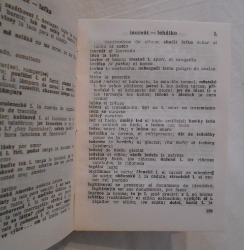 Španělsko-český a Česko-španělský slovník na cesty - SPN 1986