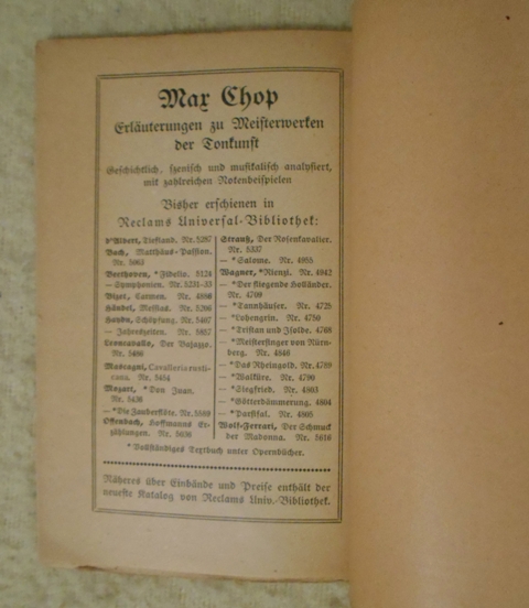 Max Chop - Eugen d´Albert - Tiefland - Leipzig