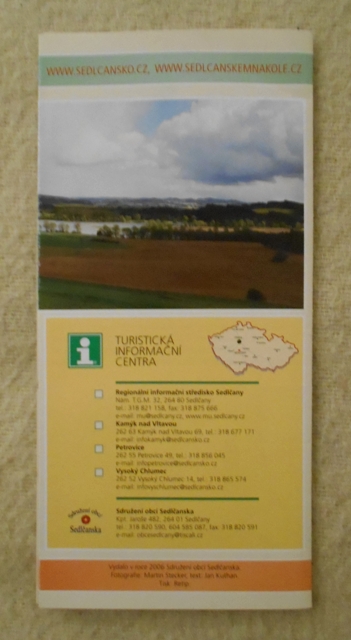 Regionální propagační leták Sedlčansko Krčínovy stopy - 2006