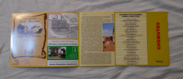 Chomutov - propagační brožura s plánem města - Helvich