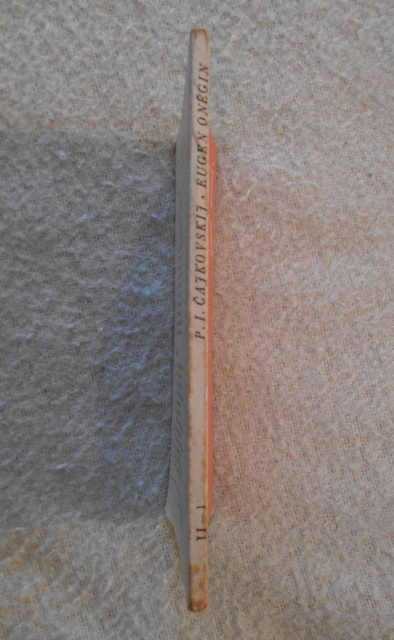 Operní libreta II-1 - P.I. Čajkovskij - Eugen Oněgin - 1956