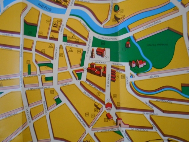 Propagační leták Vilnjus Intourist / česky / - 1984