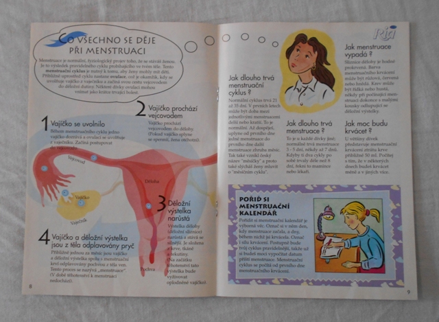 Vzdělávací propagační brožura Dospíváš v mladou ženu - 2001