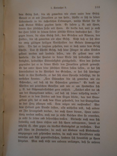 D.H. Hoffmann - Brief Pauli an die Korinther - 1910