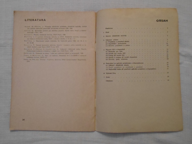 Břetislav Benda - Zpětný projektor a diaprojektor při přednáškách - 1984