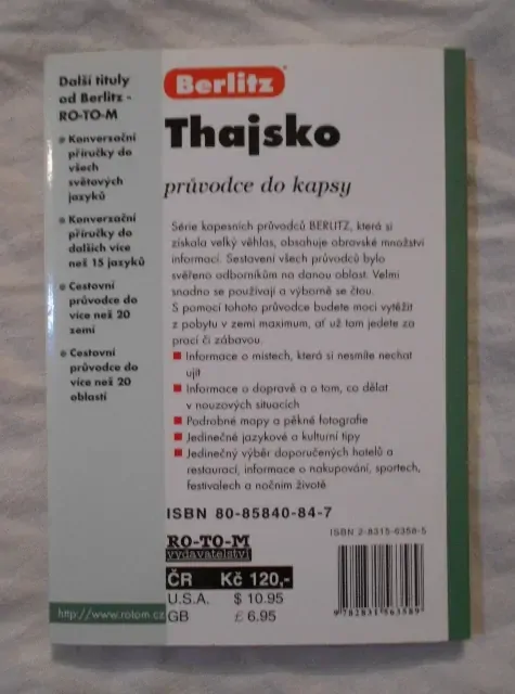 Ben Davis - Thajsko průvodce do kapsy - Berlitz 2000