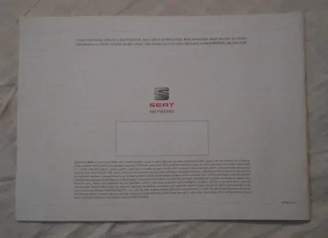 Reklamní prospekt Seat Toledo - 2014