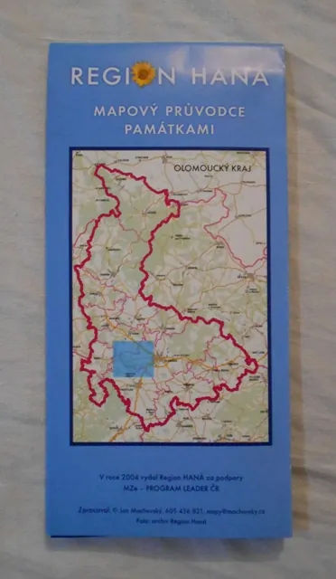 Mapa Region Haná Mapový průvodce památkami - rok 2004