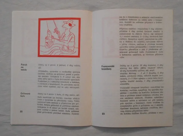Reklamní receptář Grilovaná Jídla - Mora 1973