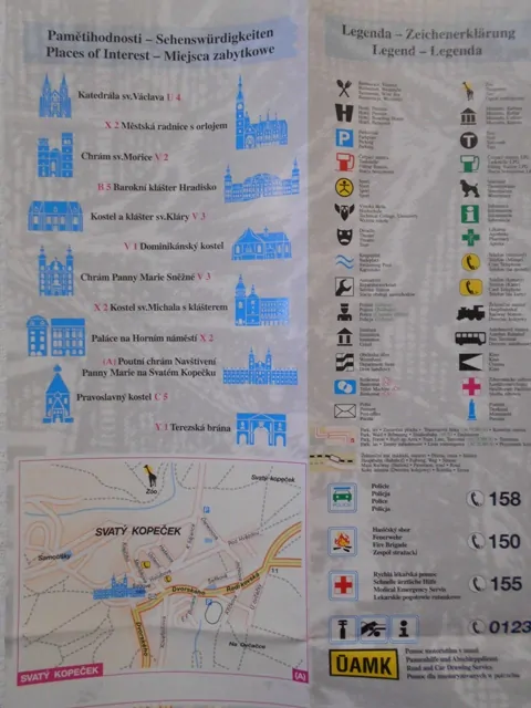 Mapa - Olomouc Plán města - AAA 1999