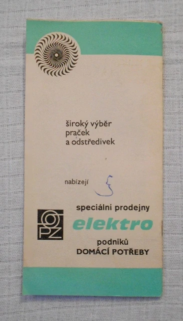 Brožura PZO Katalog ´74 Elektro Pračky - Praha 1974
